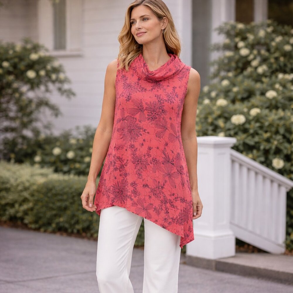 Bryn Walker Linen Asymmetric Tunic Top Noa